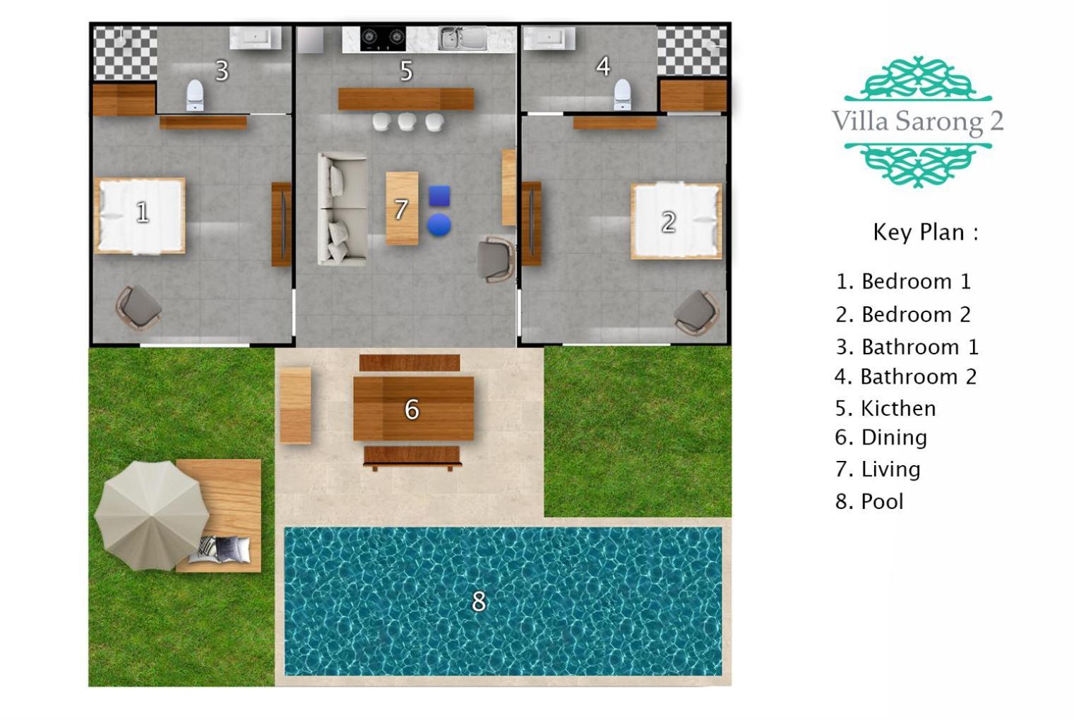 Villa Sarong 2 Chic 2Br Boho Villa Prime Central Location Seminyak Eksteriør bilde